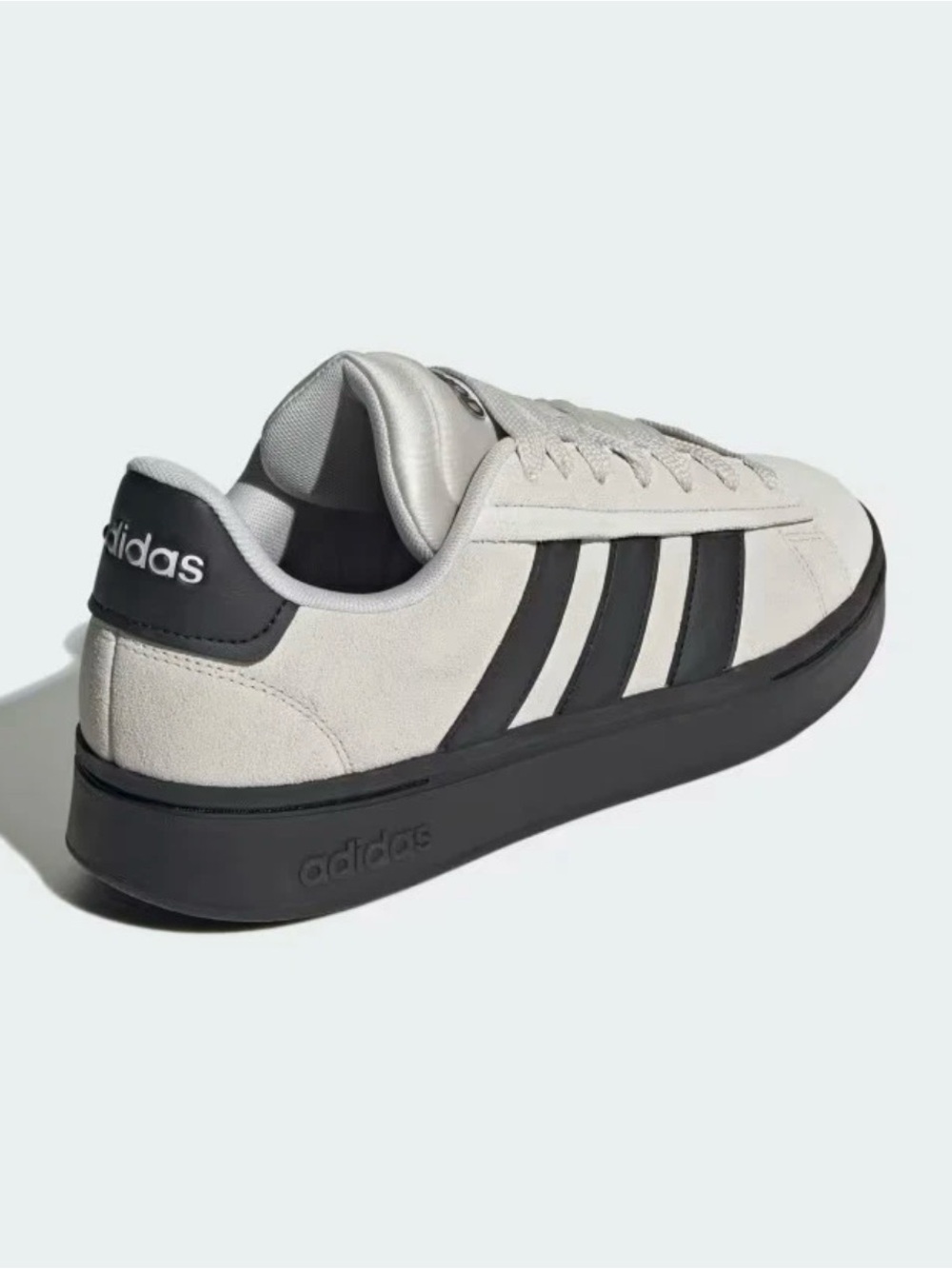 Adidas Grand Court Alpha Men’s Sneakers | Grey One / Core Black | Suede | NWT - Picture 11 of 15